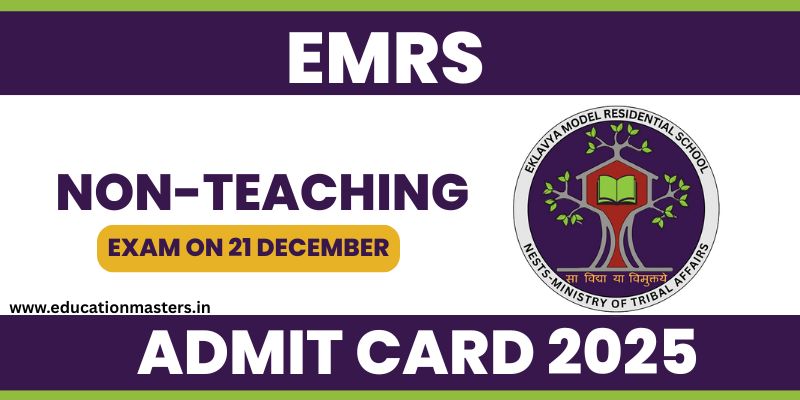 emrs non teaching exam admit card